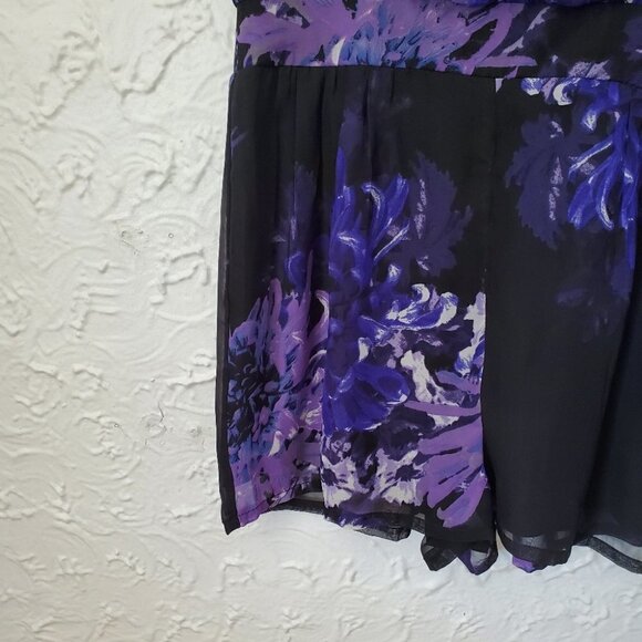 Asos Black Floral Short Sleeve Romper - Picture 7 of 9